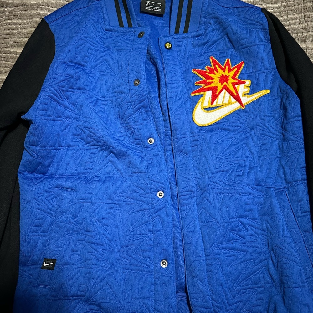 Nike Blue and Black Button-Up Jacket